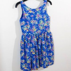 Polo Ralph Lauren Blue Floral Girls Dress